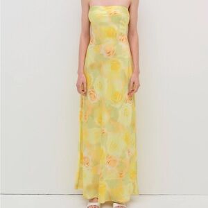 For Love and Lemons Carla Strapless Maxi Dress